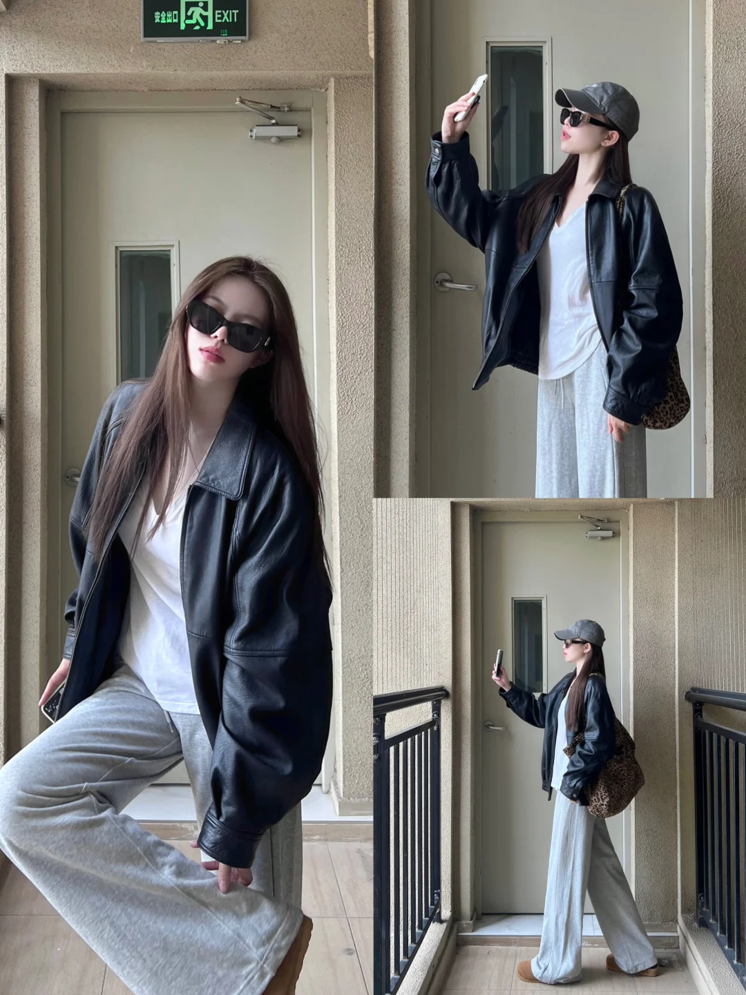 素颜出门！戴上墨镜！我随便穿！