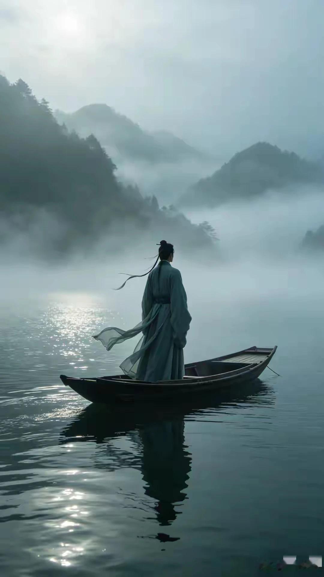 上联：浮沉一世若影如尘
下联：得失半生是非若梦
