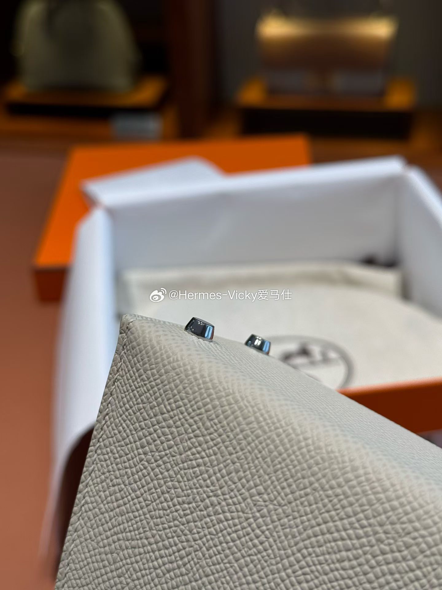 Kellymini二代 Epsom皮 奶昔白 银扣爱马仕hermes