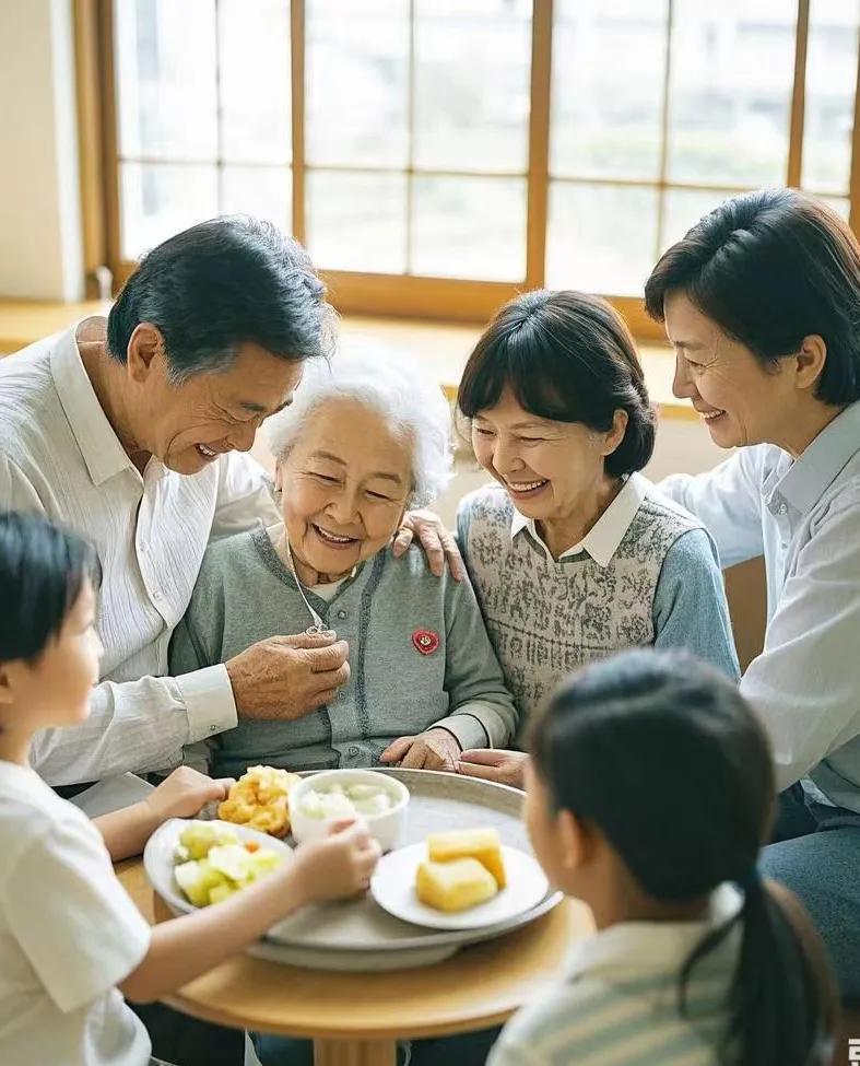 - 情感陪伴：儿女能给予老人情感上的支持和陪伴。比如在节假日，一家人团聚，老人享