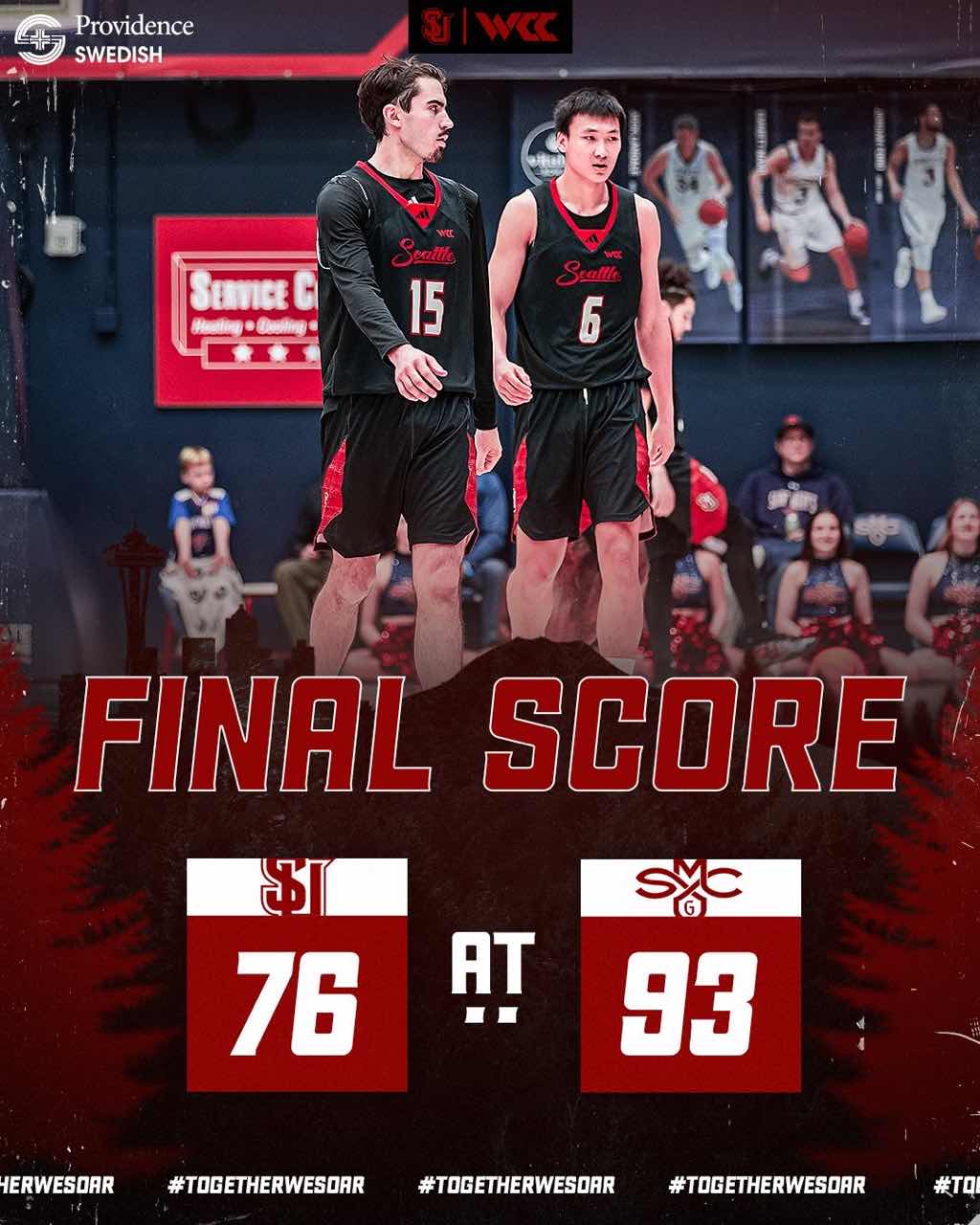 NCAA常规赛：淡厚然6分1板，西雅图大学不敌圣玛丽大学