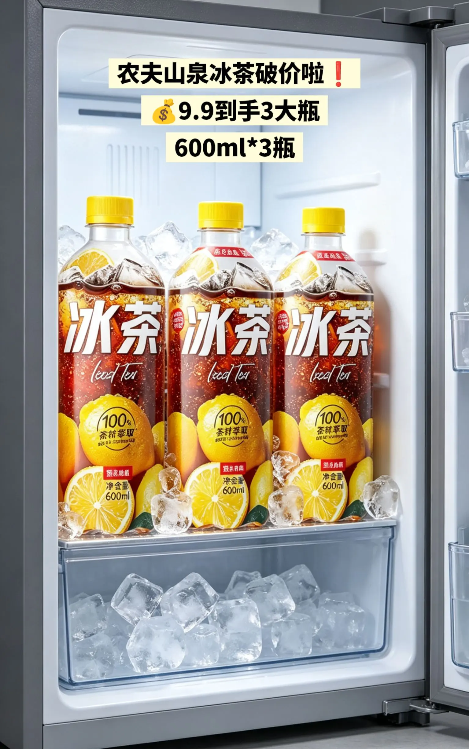 农夫山泉冰茶破价啦，快来薅羊毛。