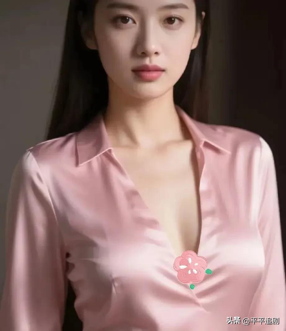 粉缎轻裹，花影藏心，温柔在光影里悄然绽放。
轻熟女人味 粉裳花影照