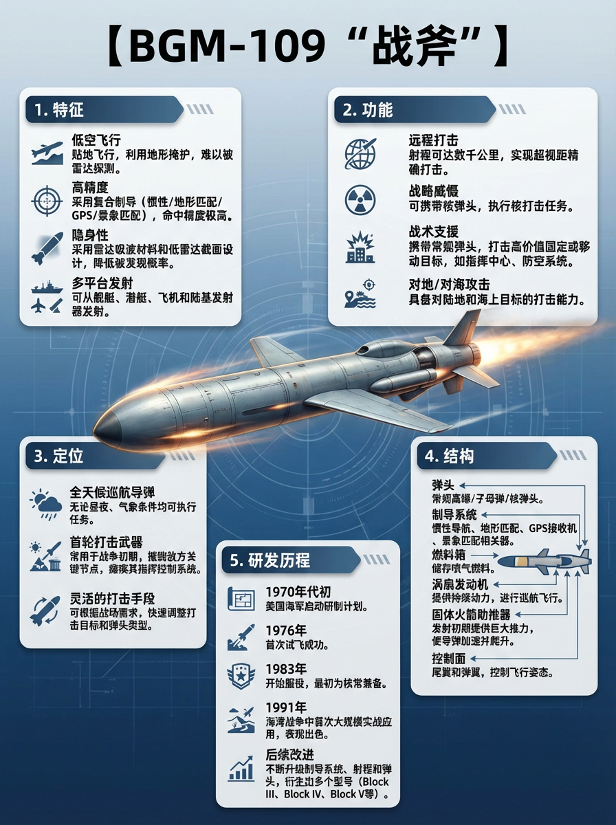 全球武器装备盘点 BGM-109 “战斧”巡航导弹BGM-109“战斧”巡航导弹