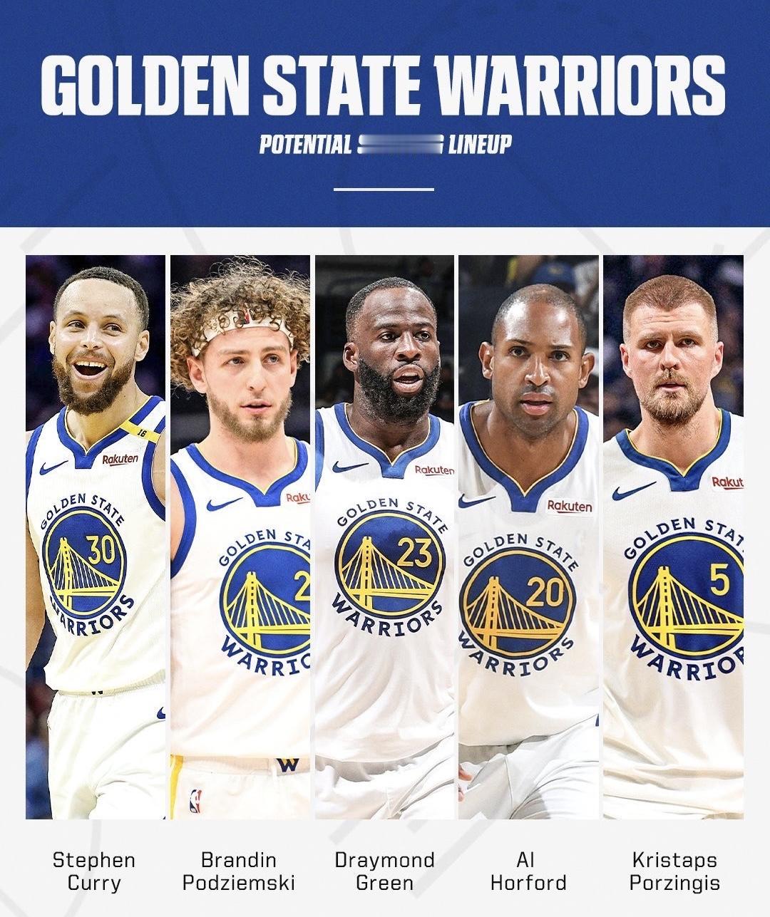 希腊野兽搞不了搞来了个独角兽！
勇士现在就是缝缝补补又一年，夺冠这事，哪怕巴特勒