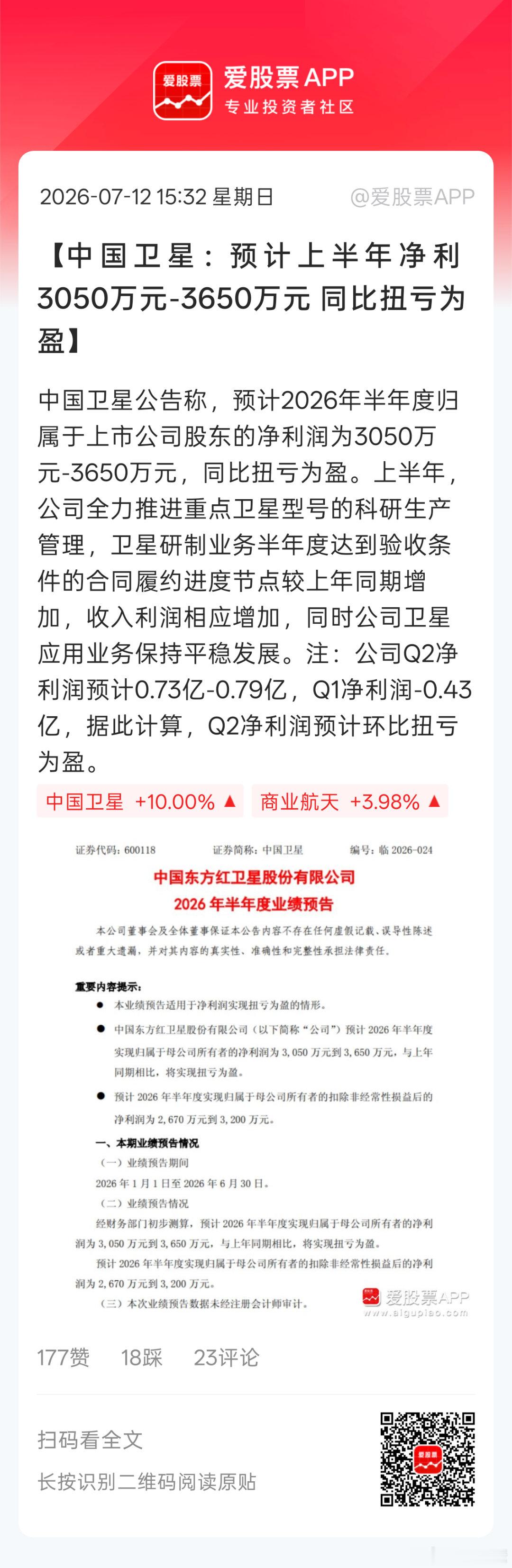 航天卫星制造行业拐点？？