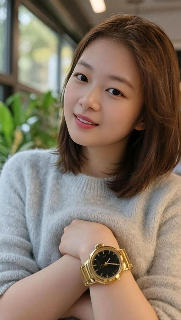 AI毛衣近照 少女写真 甜系女孩 随拍抖音玩法合伙人计划