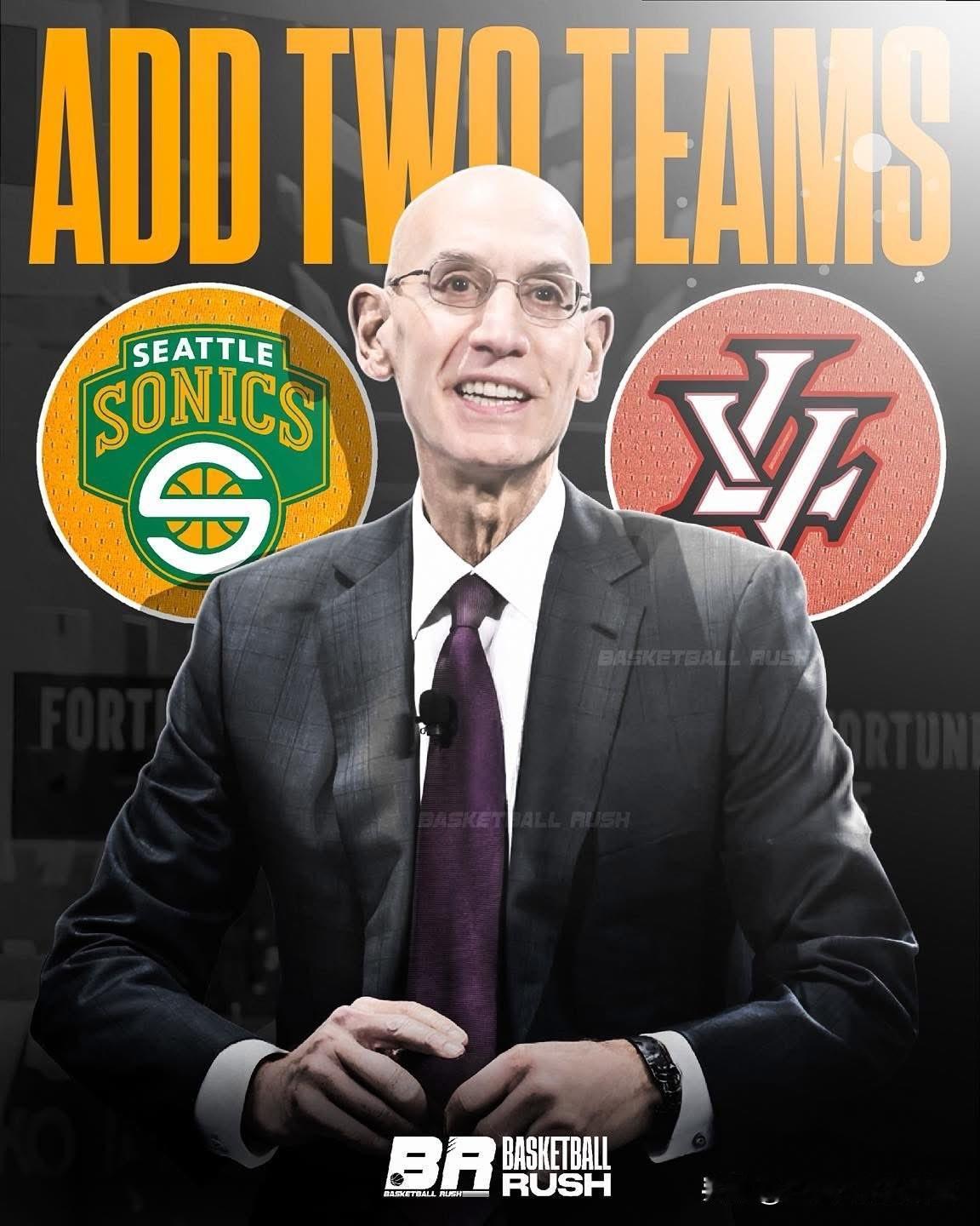 NBA最终扩充至32支球队的势头正在增强，预计拉斯维加斯和西雅图将在今年夏天得到