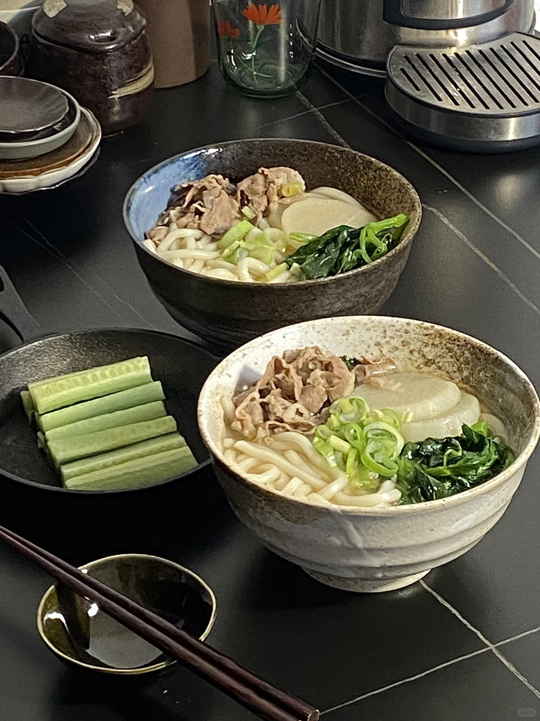 一碗牛肉乌冬面下肚🥢