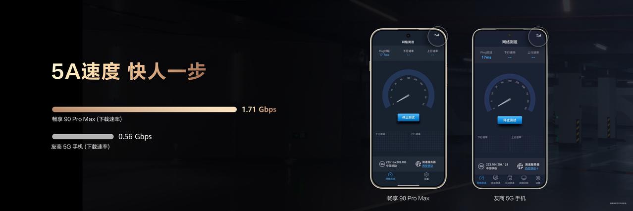 90 Pro Max依托鸿蒙智慧通信，带来5A网络通信技术与弱网快回能力，全方位