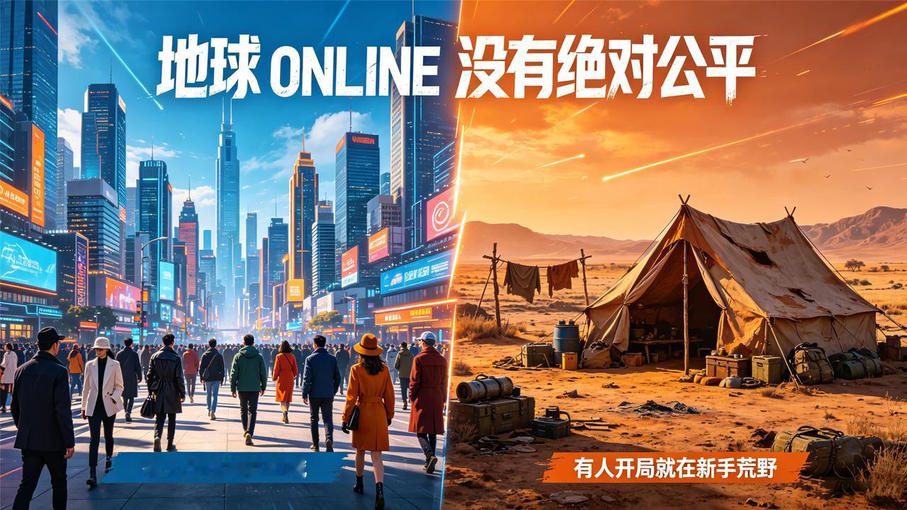 地球 ONLINE 没有绝对公平，有人出生就在主城，有人开局就在新手荒野。
 等