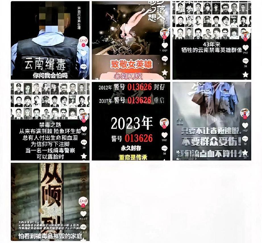 中国禁毒，寸步不让！向缉毒警察致敬！[流泪]
中国禁毒，寸步不让！向缉毒警察致敬