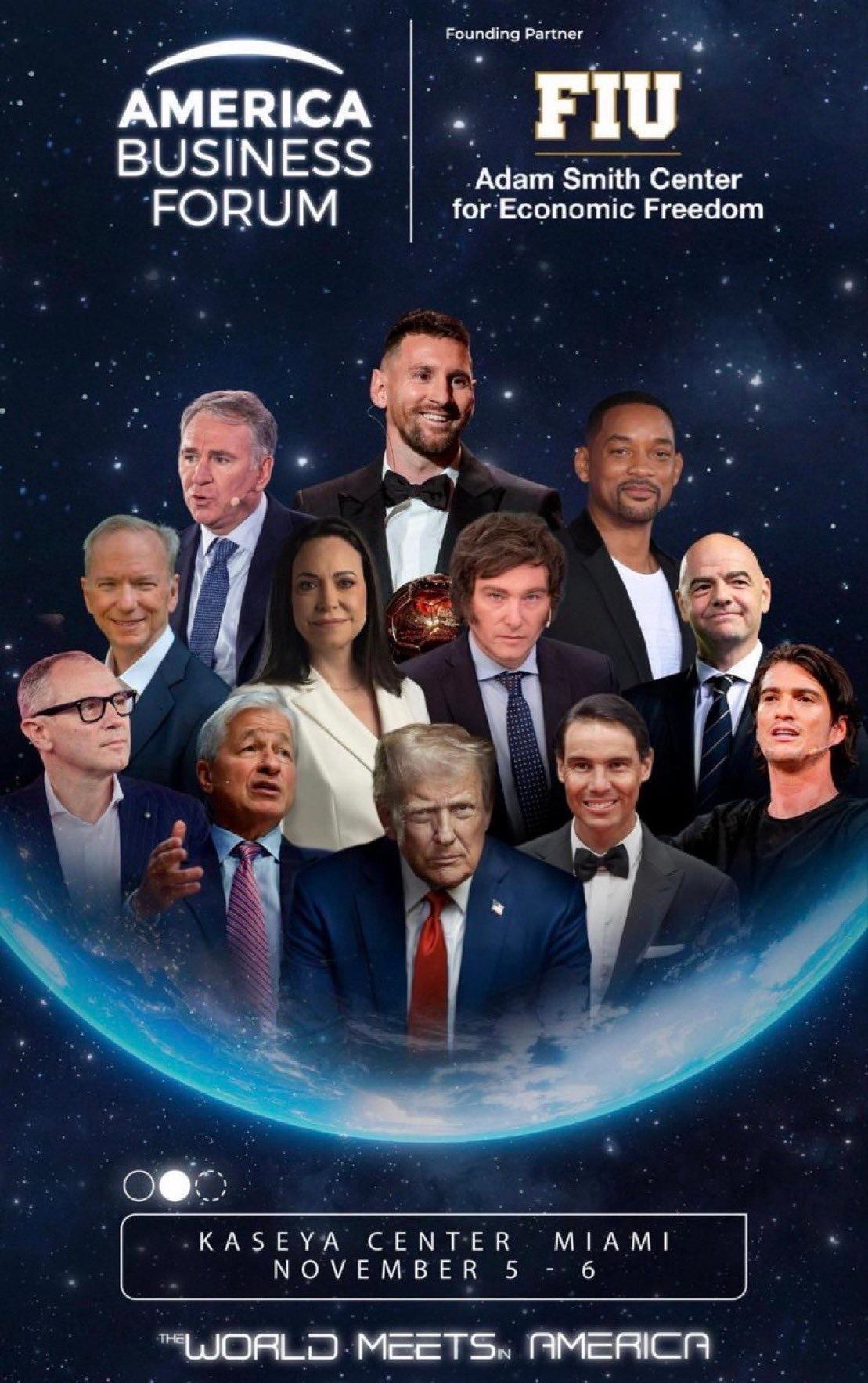 莱昂内尔·梅西将于11月5日至6日与众多全球知名人士一同出席美国商业论坛🇺🇸