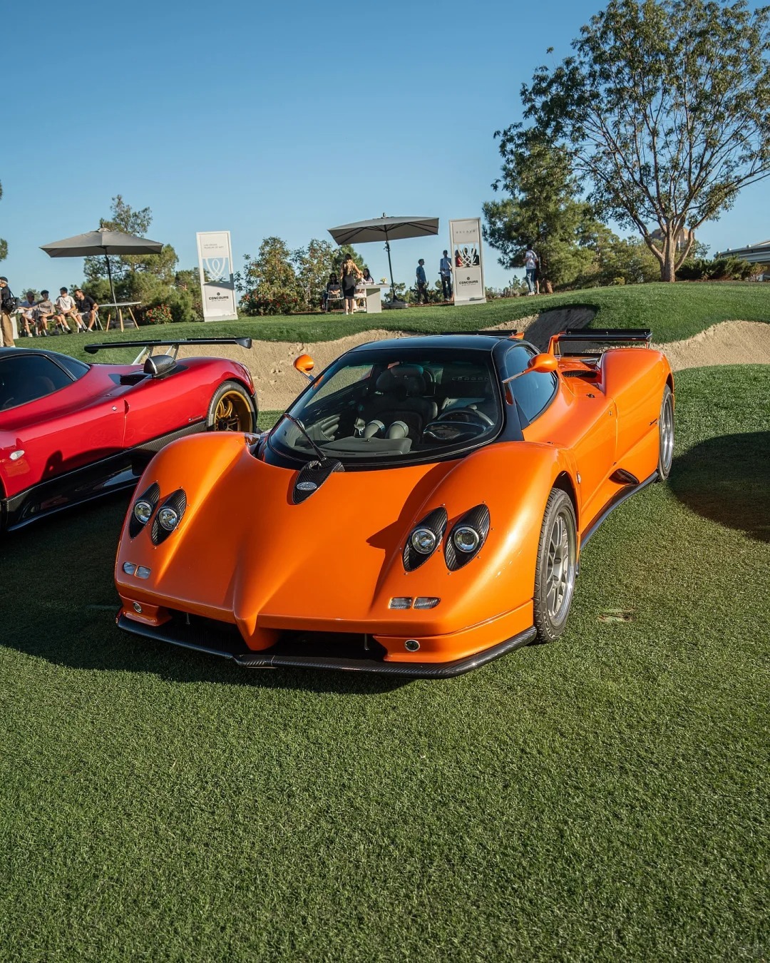 Pagani Zonda S 橘橙色，果然只有顶级超跑能hold住橙色