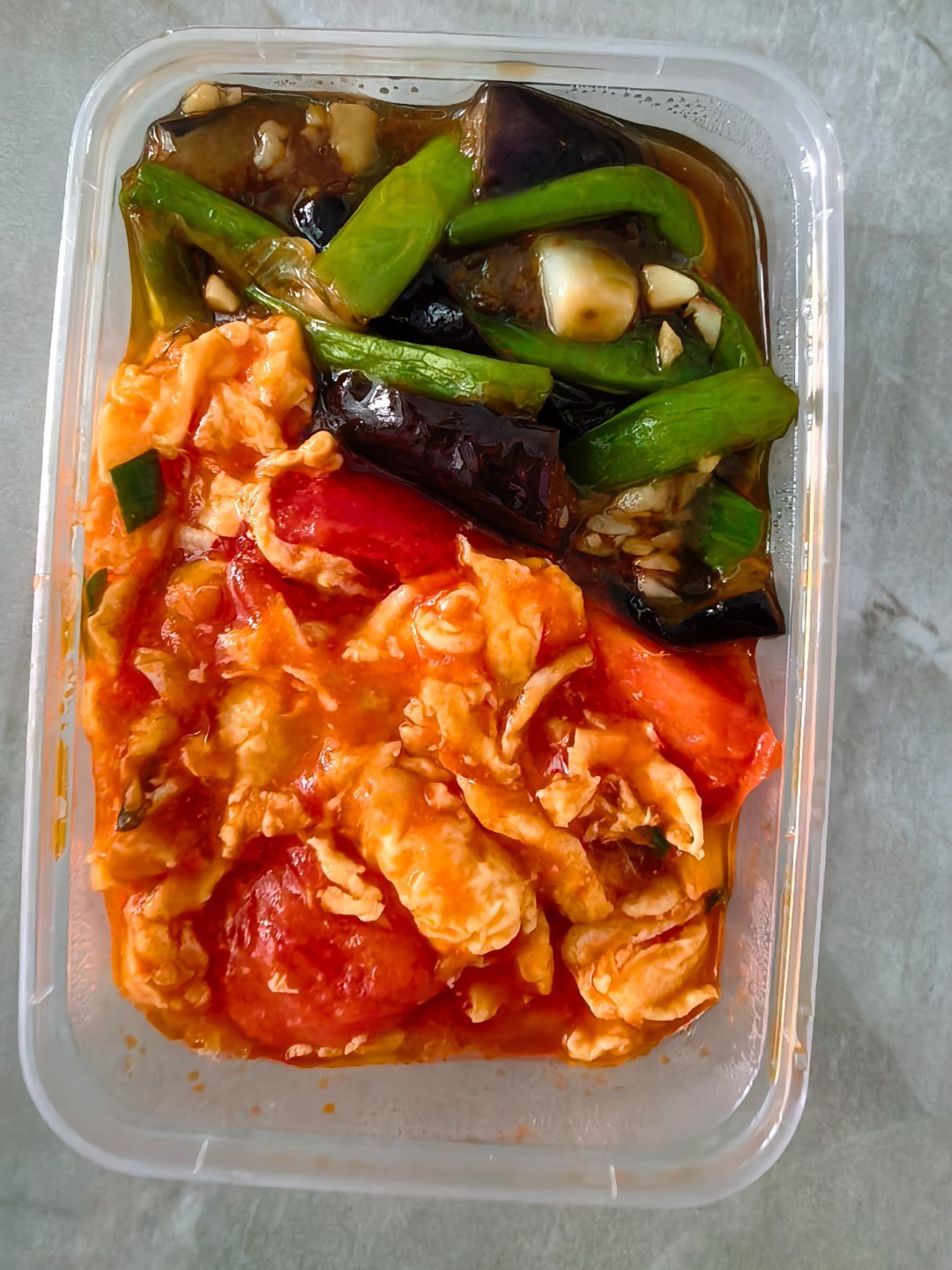 无心做饭，简简单单买了两个小菜