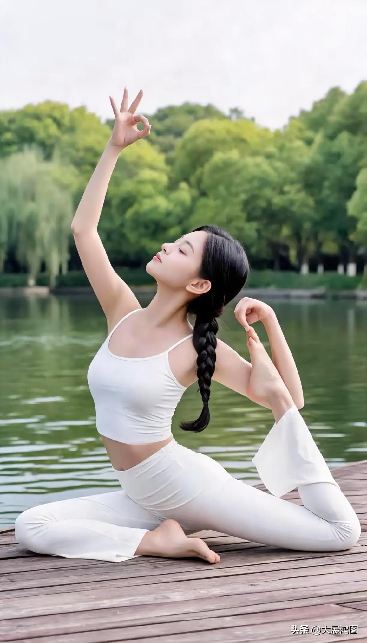 在湖边静坐，感受内心的平静与宁静。