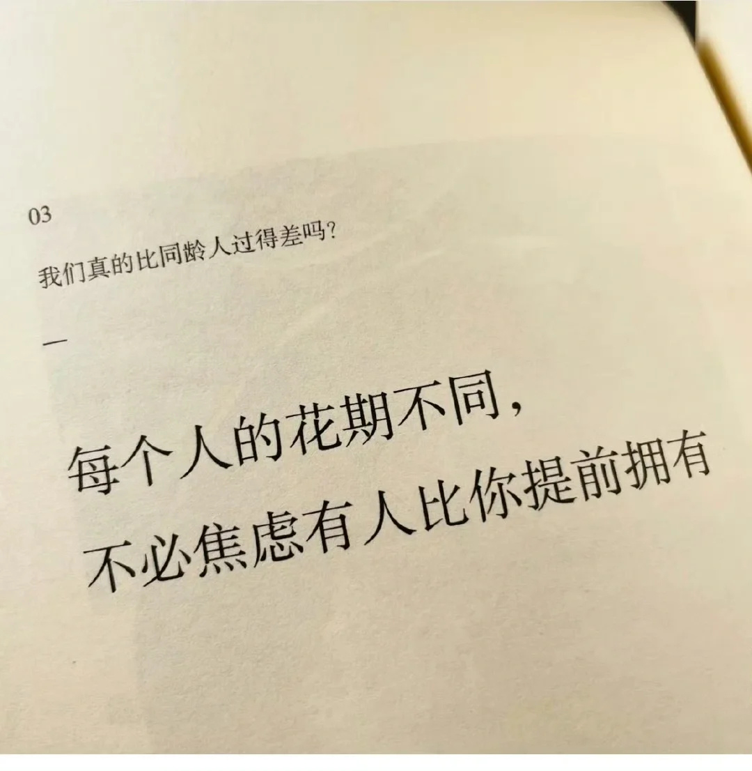 每个人的花期不同，不必焦虑有人比你提前拥有 