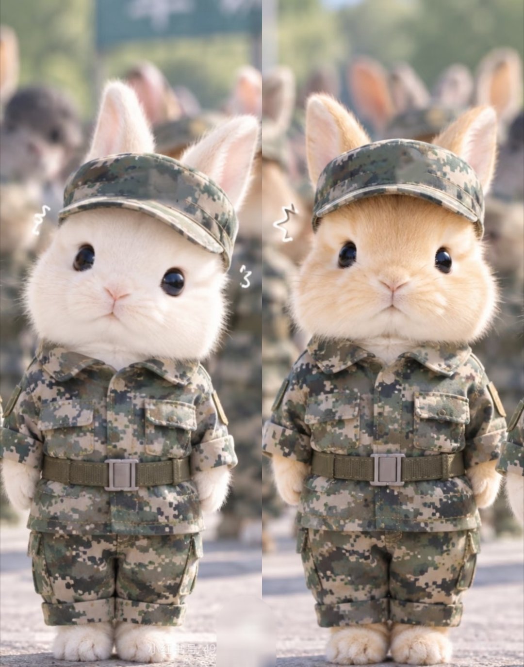 樱樱军训前➠军训后🐰 ​​​