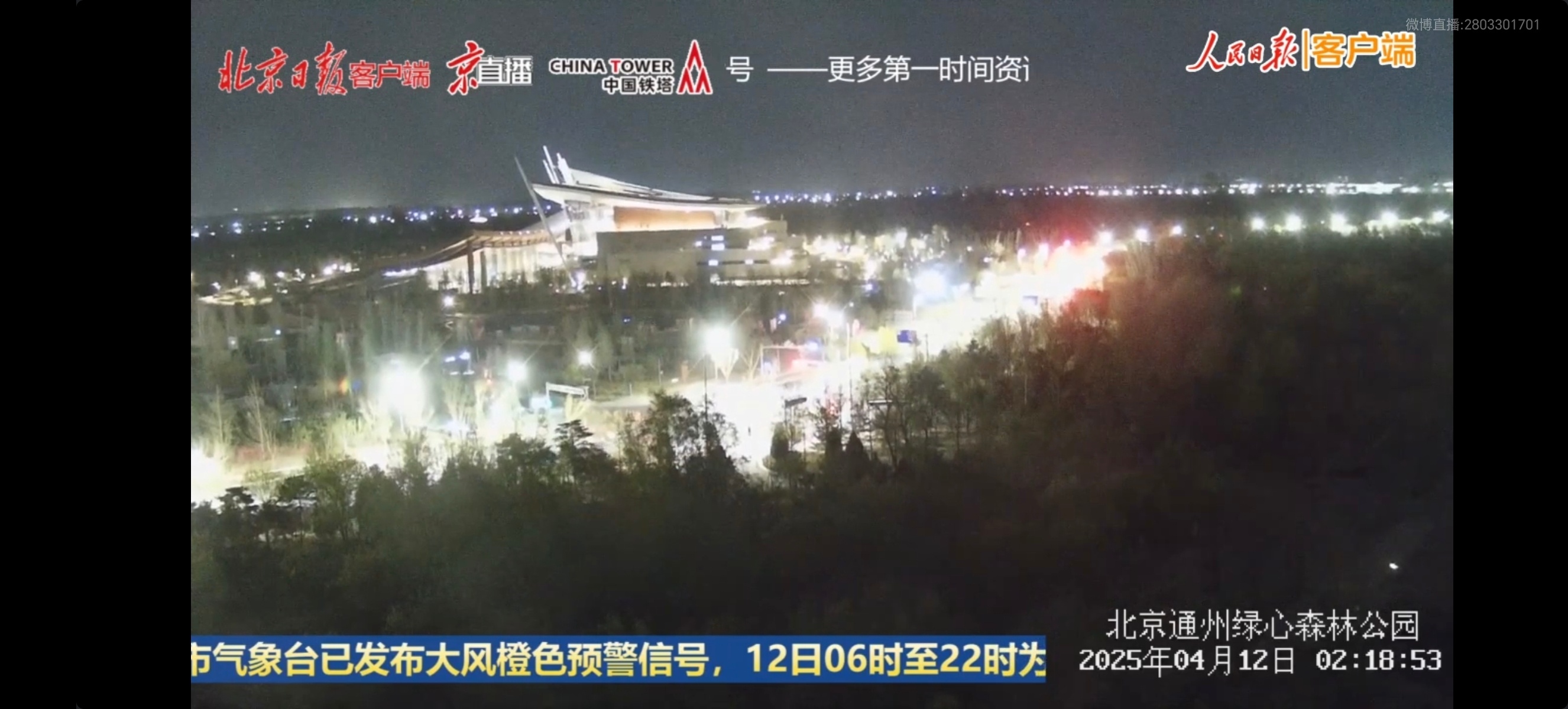 大风到北京城区了树都吹弯了 ​​​