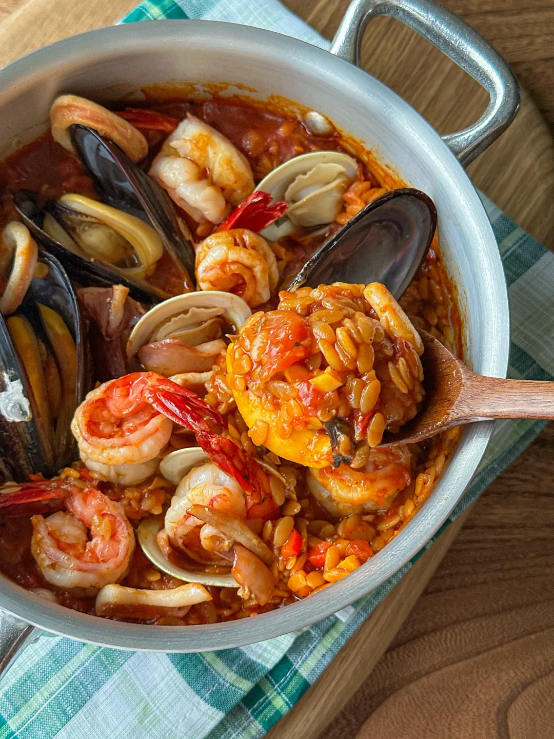 家庭版海鲜饭（新手友好🥘