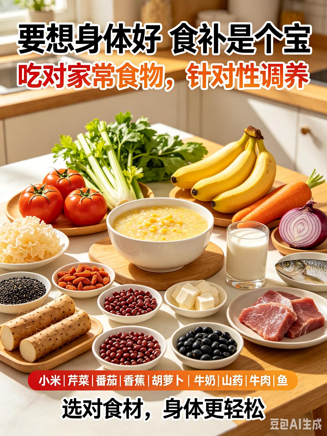 要想身体好，食补是个宝！吃对食物，对症调养少操劳
 
俗话说民以食为天，我们每一