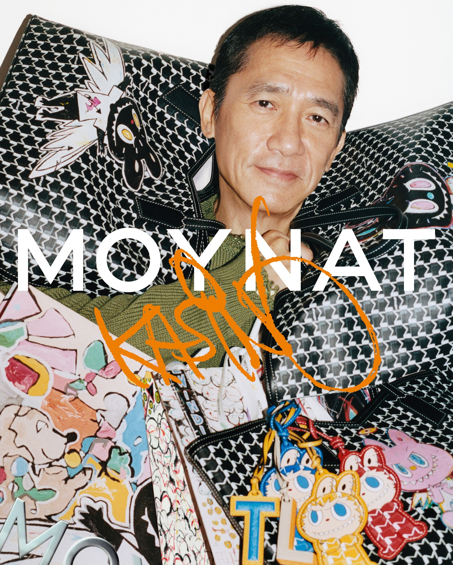 梁朝伟✖️Labubu & Moynat 联名手袋广告大片 ​ ​​​