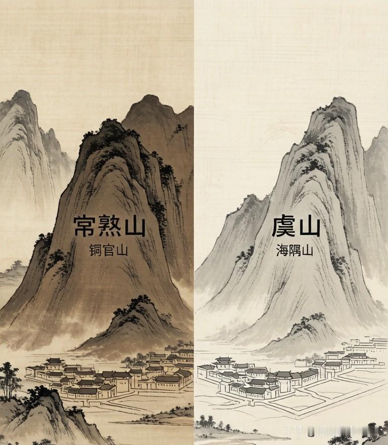 为啥仅43米的铜官山叫常熟山，而最高约263米的虞山不叫常熟山，这主要是“山因县