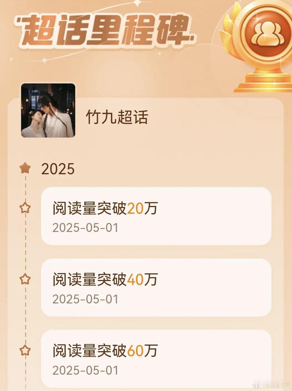这个竹九有点太猛，超话阅读量破60W了，今晚竹九和秉竹业游大战 ​​​