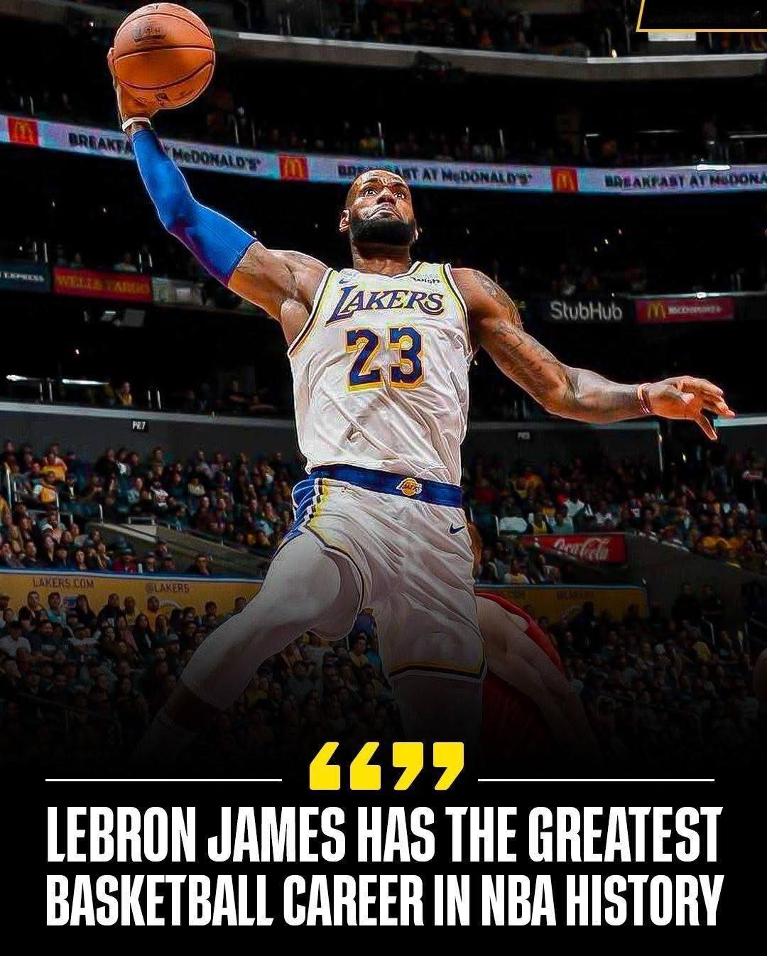 勒布朗·詹姆斯拥有NBA历史上最伟大的篮球生涯👑历史总得分王👑50000+职