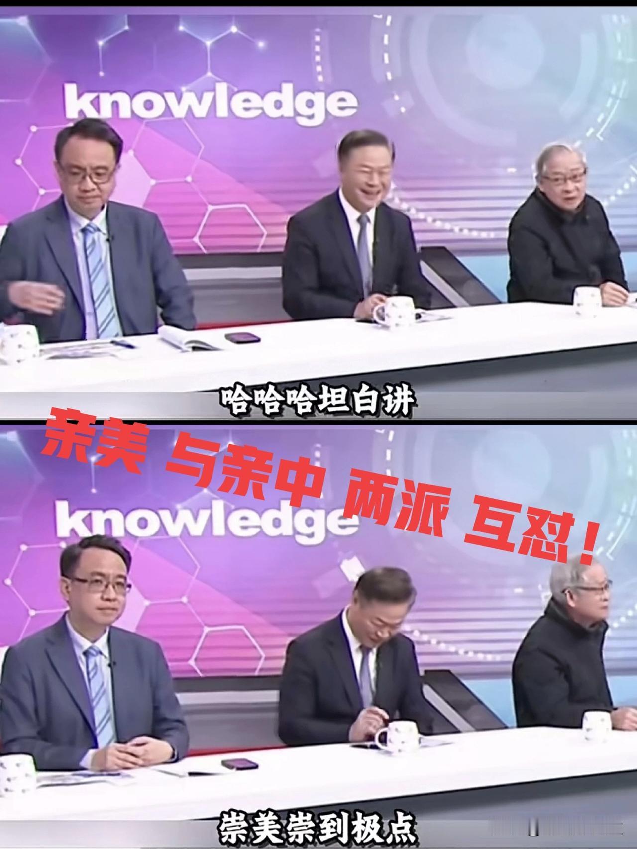 同台节目：台湾林郁芳指赖岳谦亲中，赖岳谦指林郁芳亲美！赖岳谦以是中国人亲中理所当