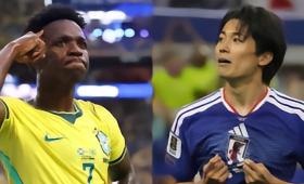 2026美加墨世界杯淘汰赛今日继续。巴西对阵日本，桑巴军团虽在纸面实力与大赛经验
