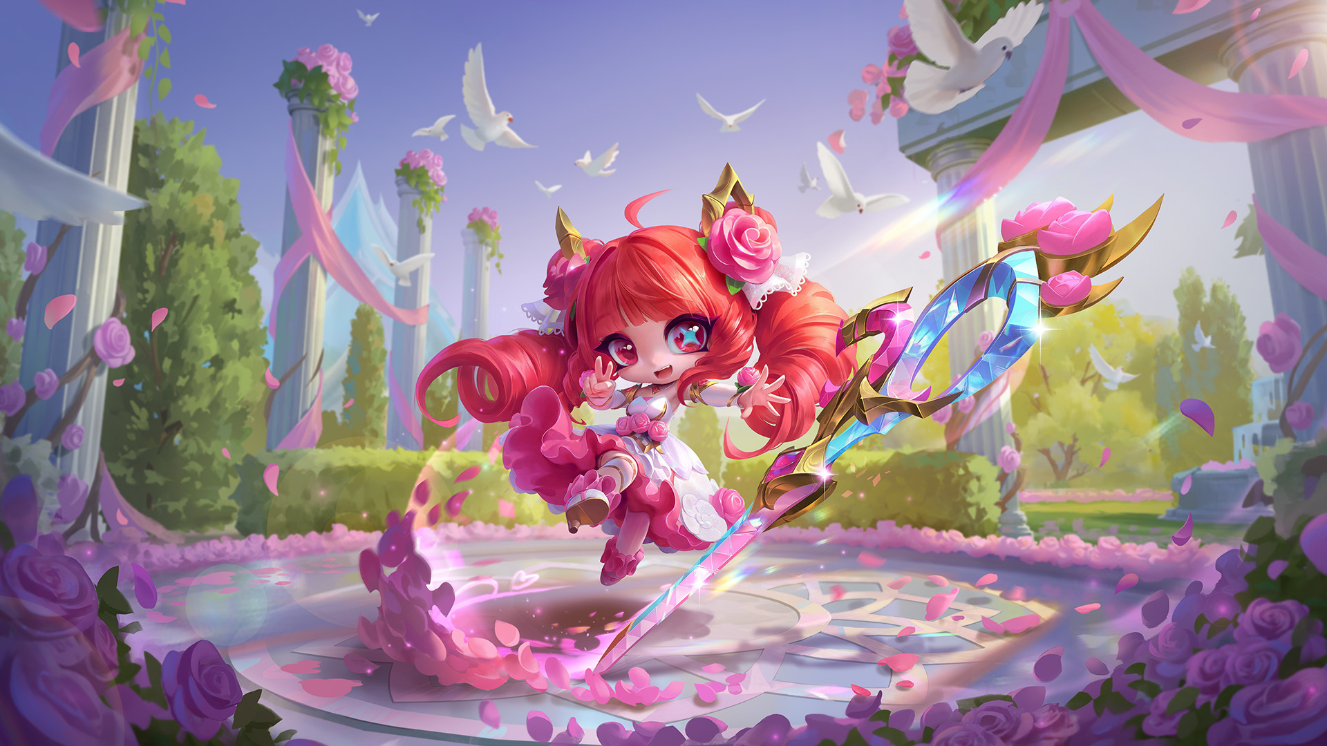 云顶之弈 水晶玫瑰 小小格温原画