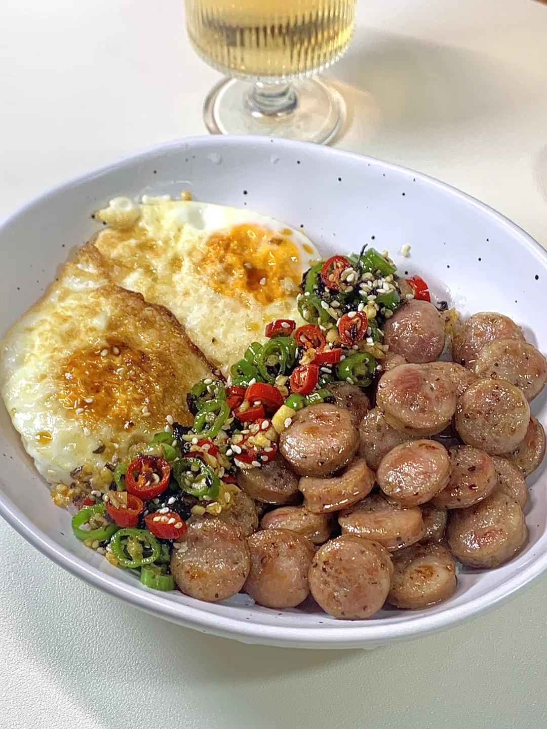 ☀️周末的早午餐丨巨好吃的香肠煎蛋老式拌饭