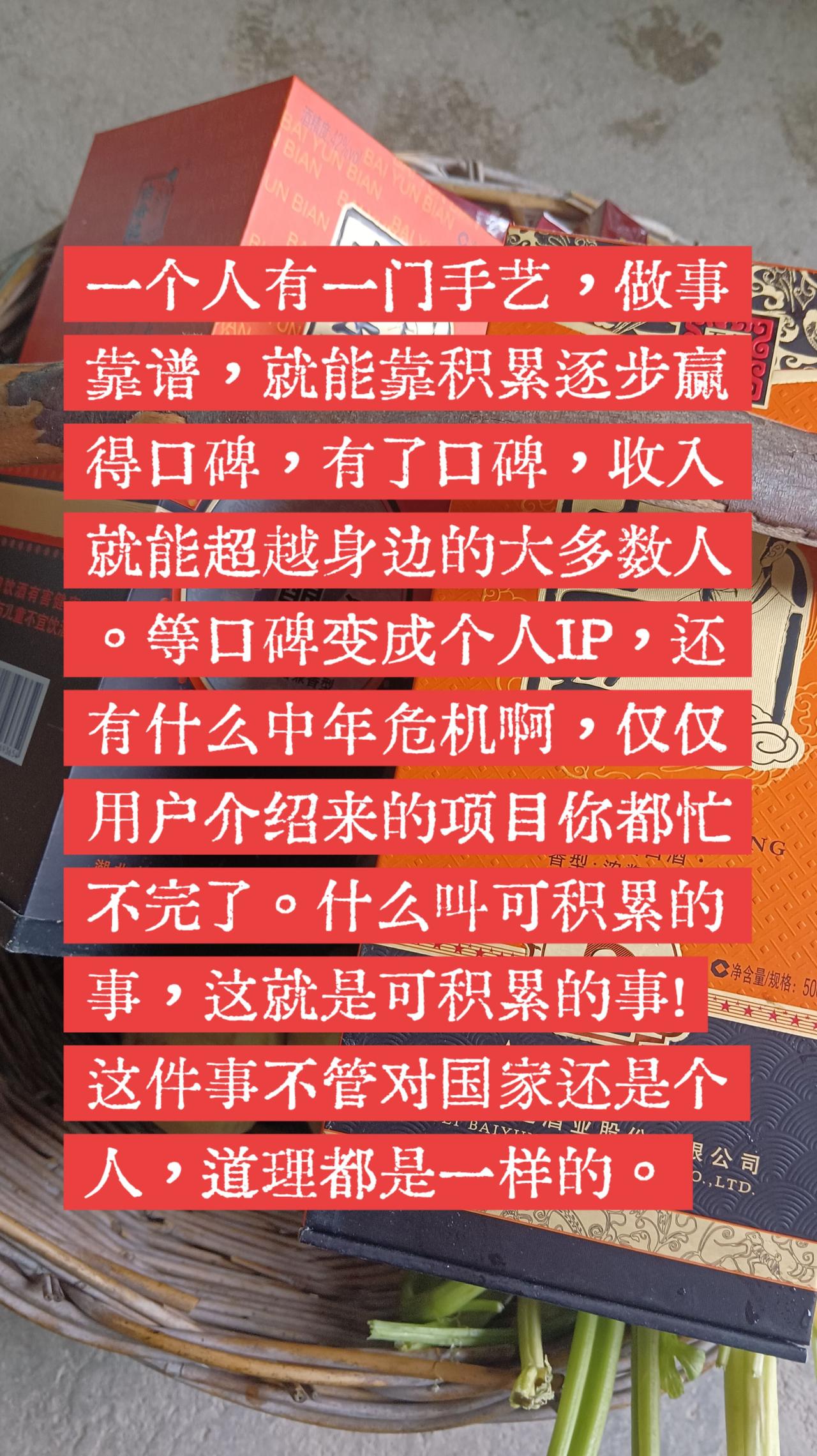 做可积累的事。一个人有一门手艺，做事靠谱，就会无惧中年危机。不管是国家还是个人，