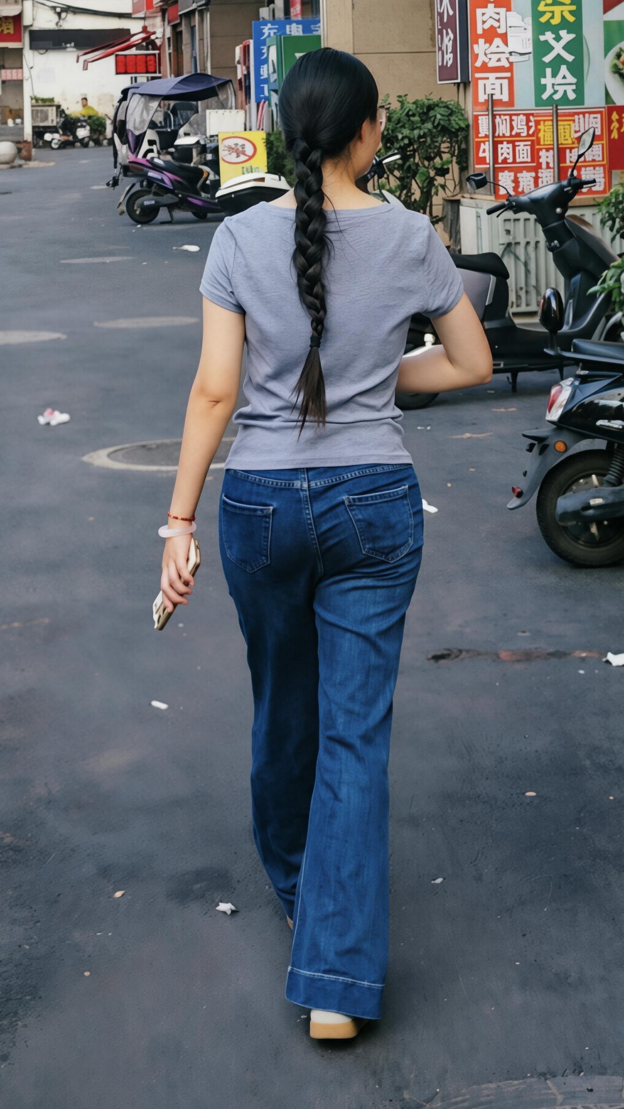 为什么有的人却偏偏喜欢拍背影呢?分享你们的背影照 腰臀比无敌