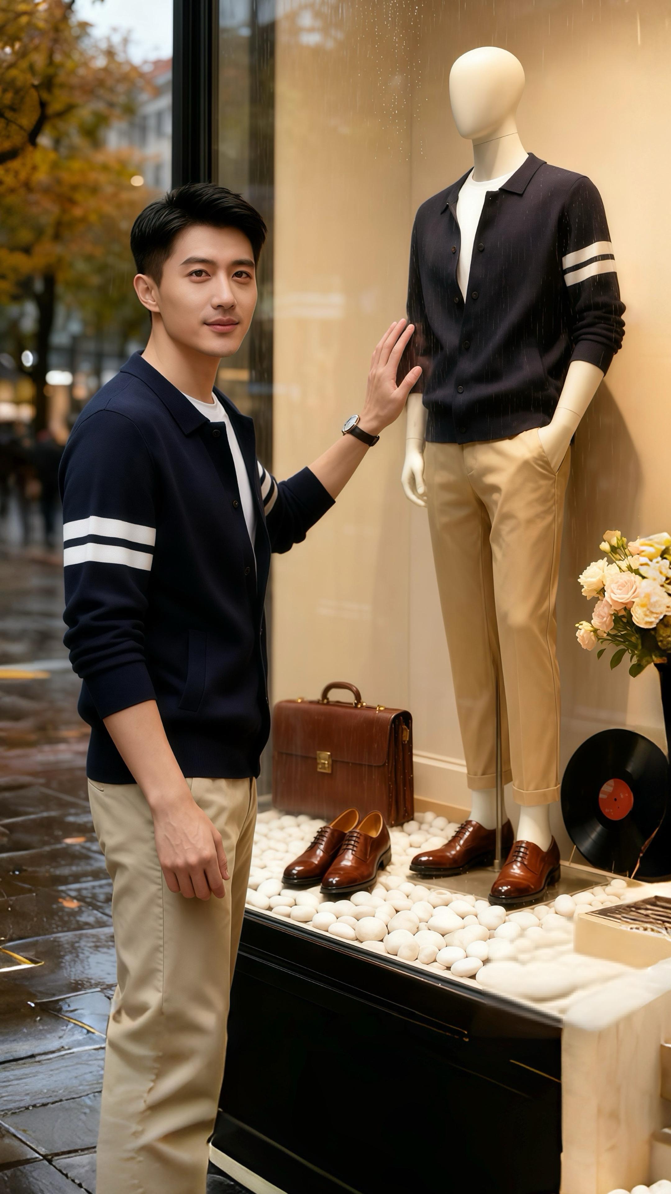 秋阳裹着银杏香漫进咖啡馆时，许妍刚推开玻璃门，视线就撞进窗边那道身影里...