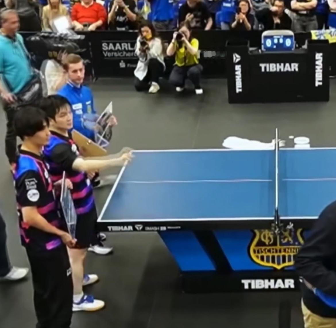 主场谢幕战气场拉满！樊振东打响指召唤队友，独揽两分完美收官德甲最后主场北京时间4