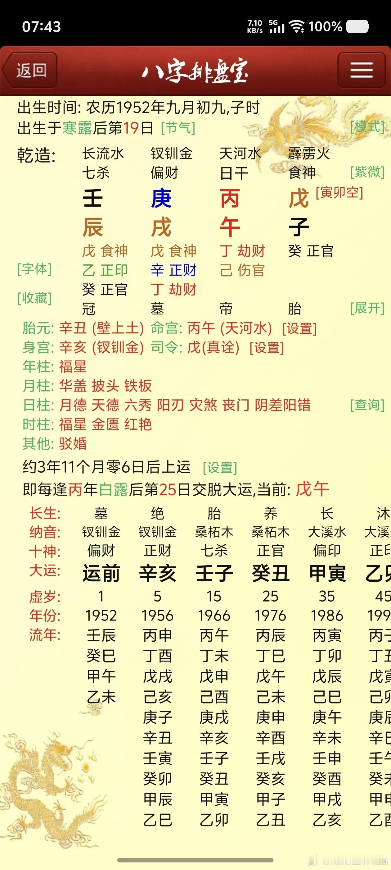 阳刃逢冲，本可制杀，可惜财居中而不能制，壬子大运冲刃，流年庚戌合而入墓。此年因为