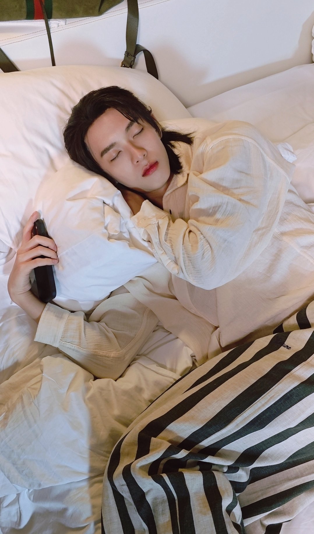 睡姿一直没变呢 