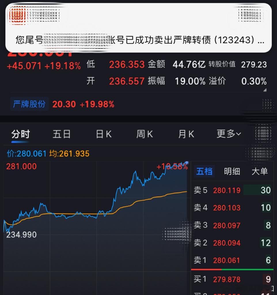 严牌转债每天一只可转债A股a股