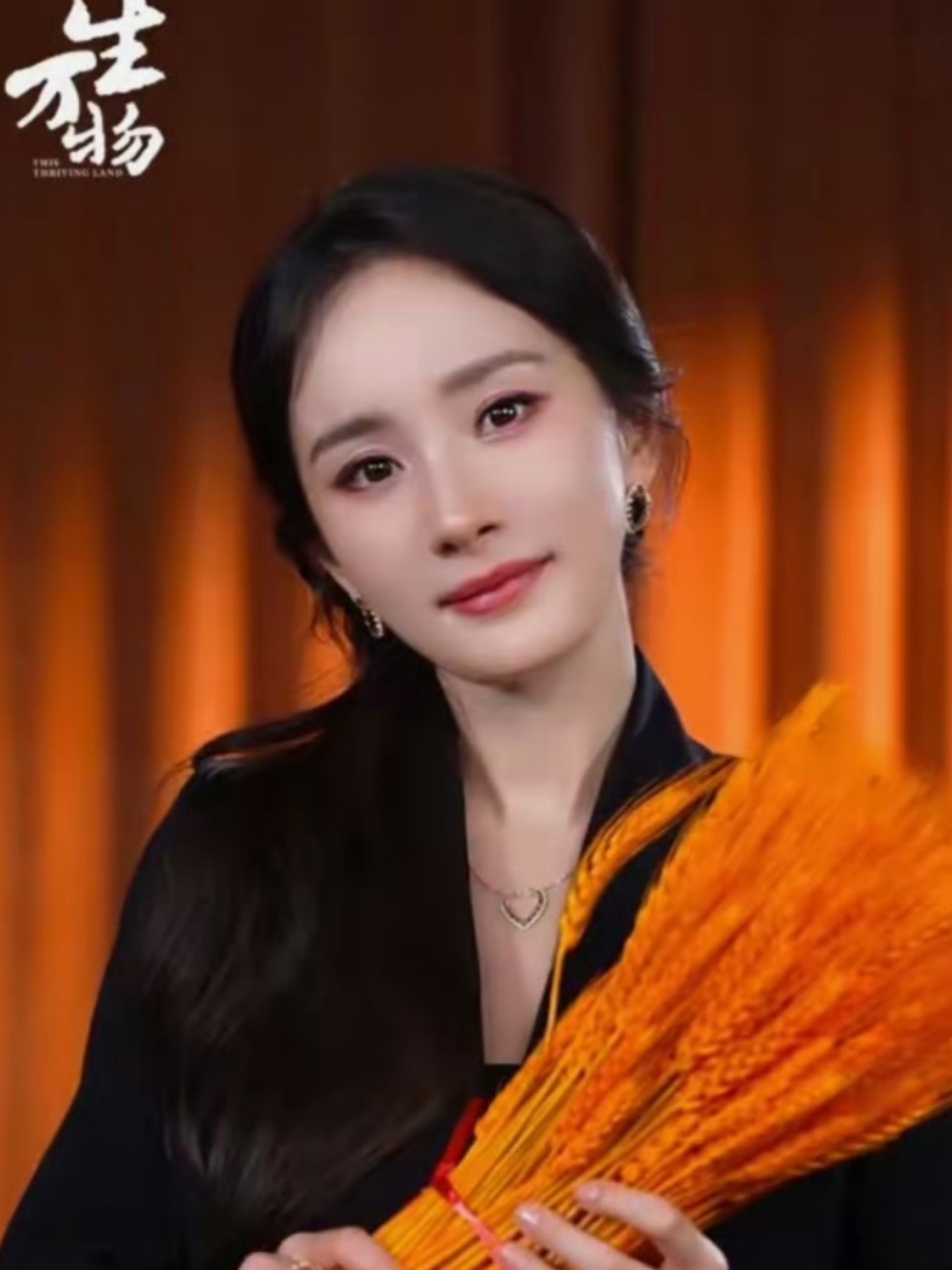 杨幂拿麦穗杨幂抱着麦穗杨幂抱着麦穗，好棒呀，绝啦好看 ​​​