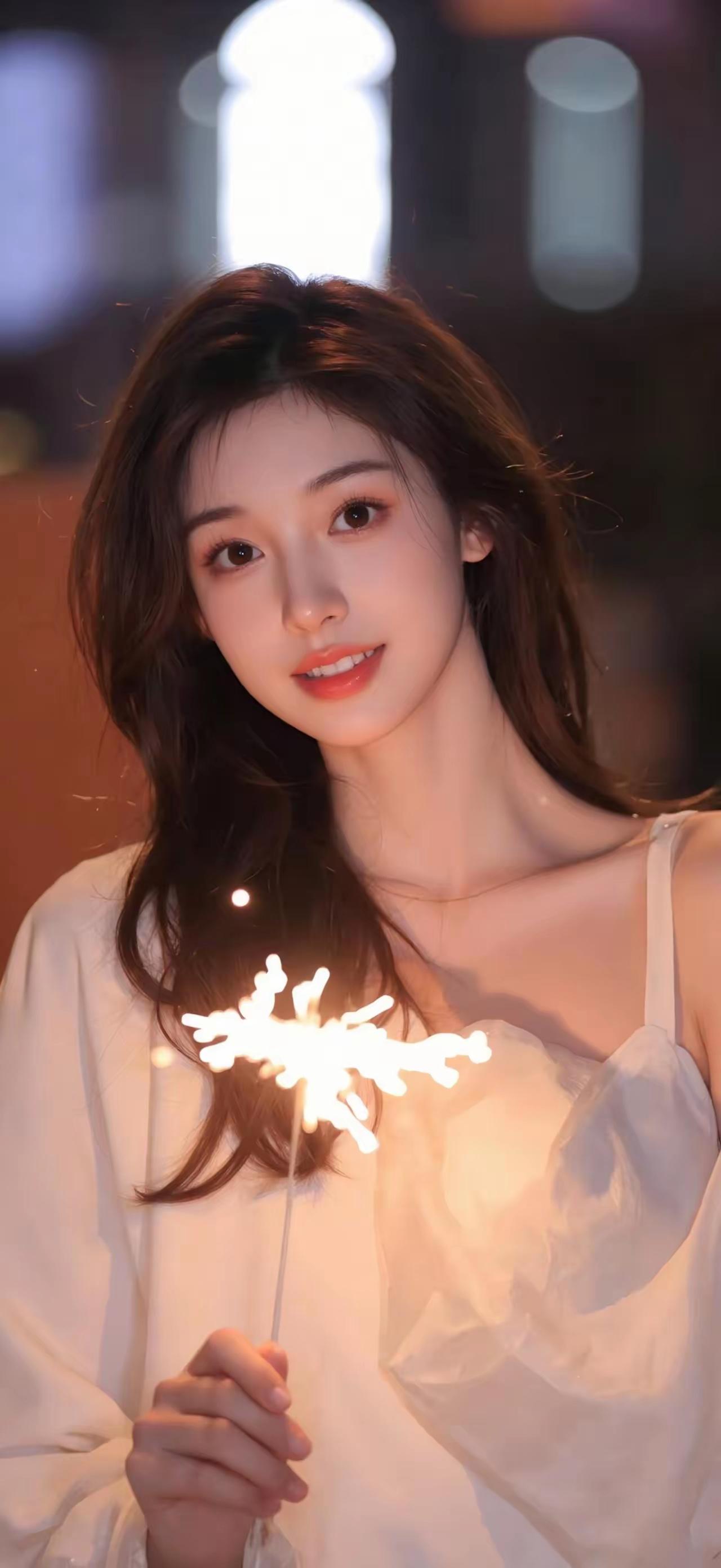 灯火阑珊处，佳人笑语间。