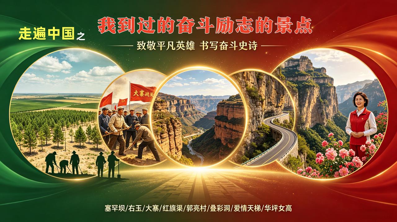 走遍中国之
我到过的奋斗励志的景点
塞罕坝（最美青春治荒漠），右玉县（一代代植树