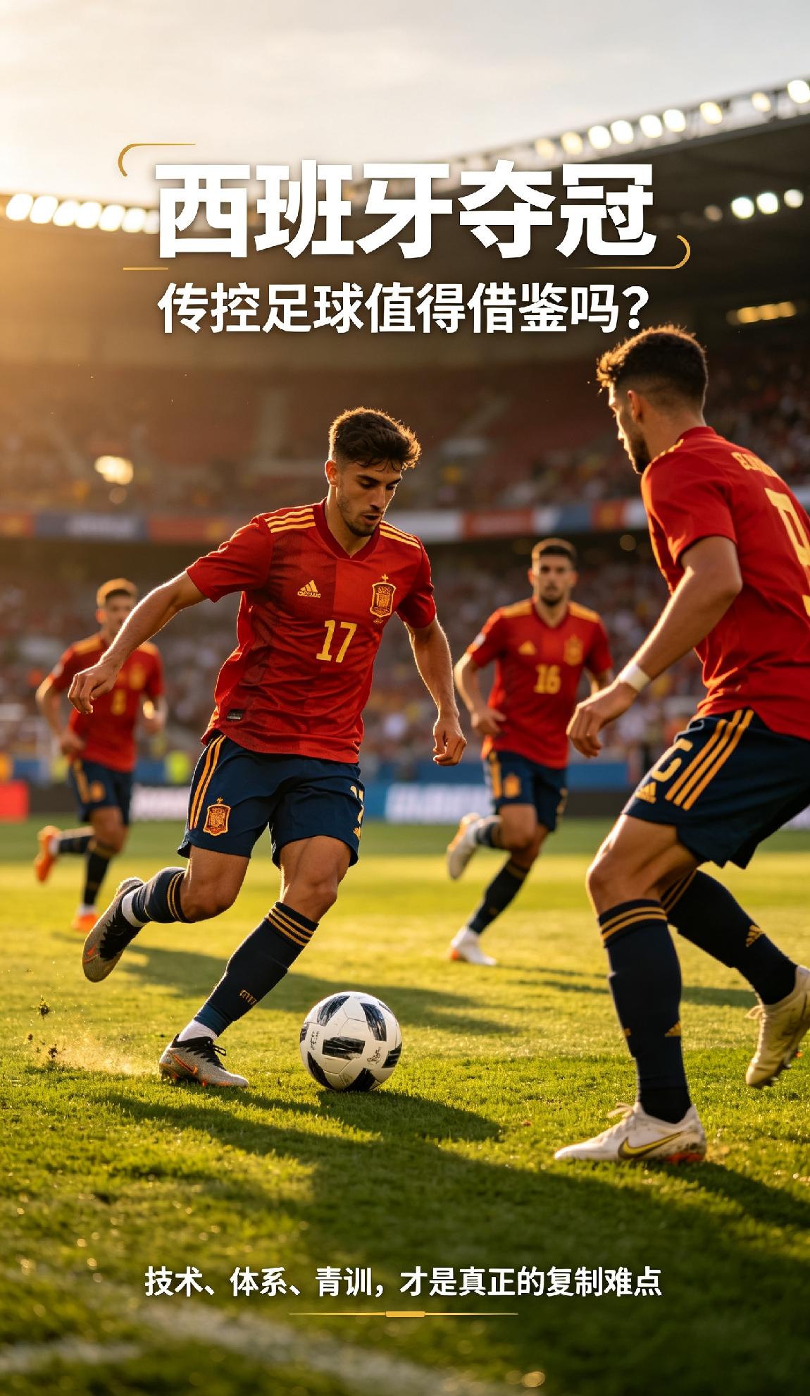 西班牙夺冠，又把“传控足球”推上了热议榜。
很多人在问：西班牙队的控球战术，到底