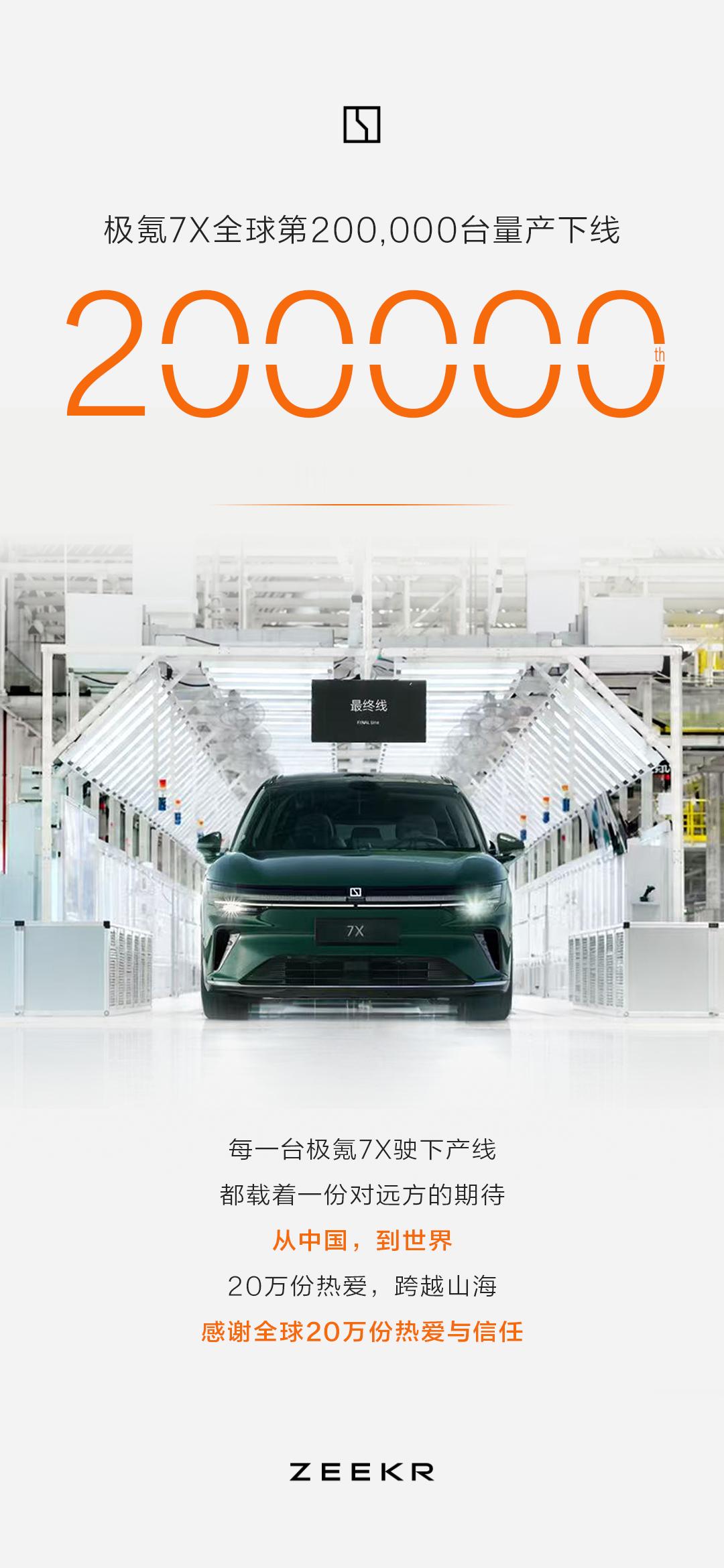 极氪7x 全球20W台了超级水桶车，用了都说好[笑而不语] ​​​