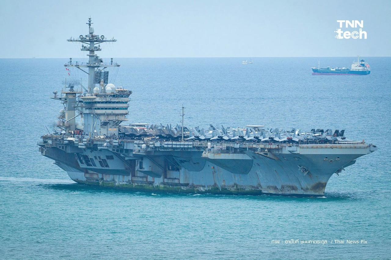 9月2日，美国“林肯”号航母在海上执行任务200多天后，终于在泰国芭提雅停靠。这