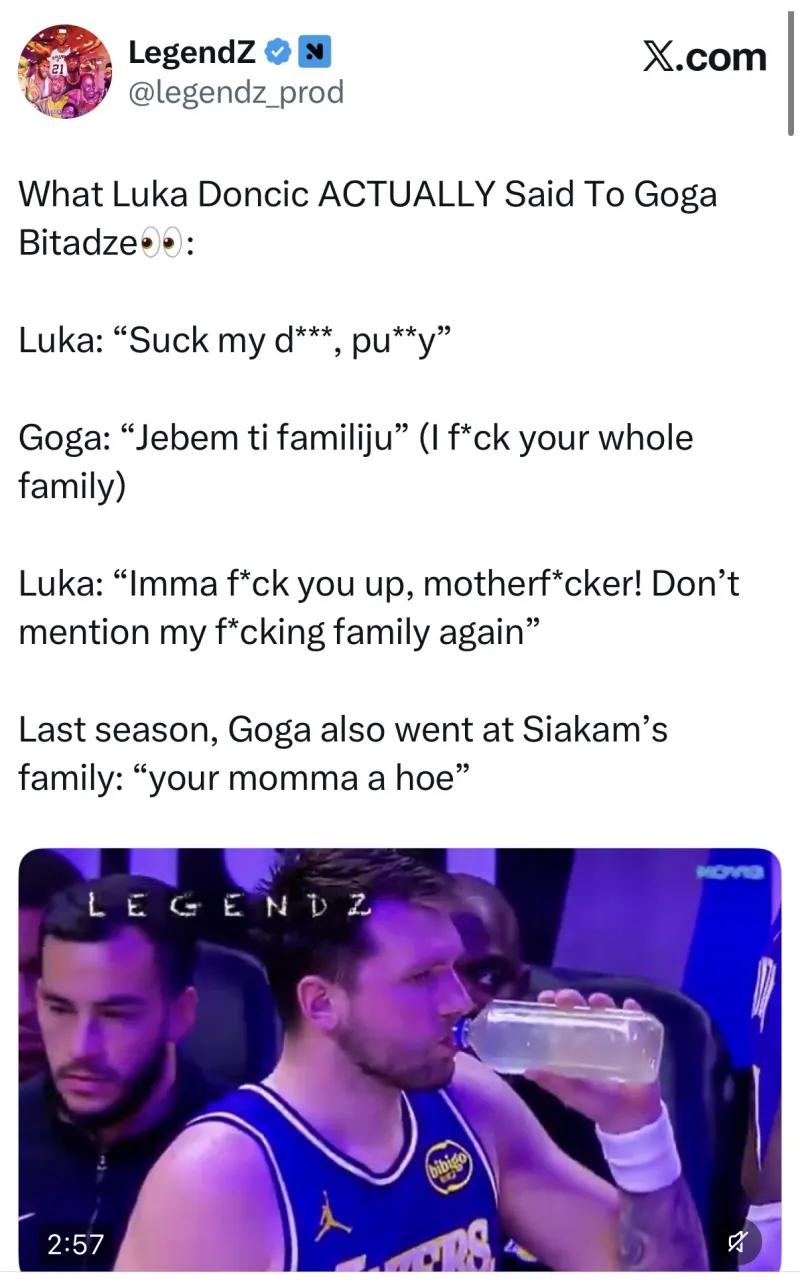 唇语媒体发文道歉：卢卡没有提对方家人，他说的是吃我的xx
3月26日讯，今日，外