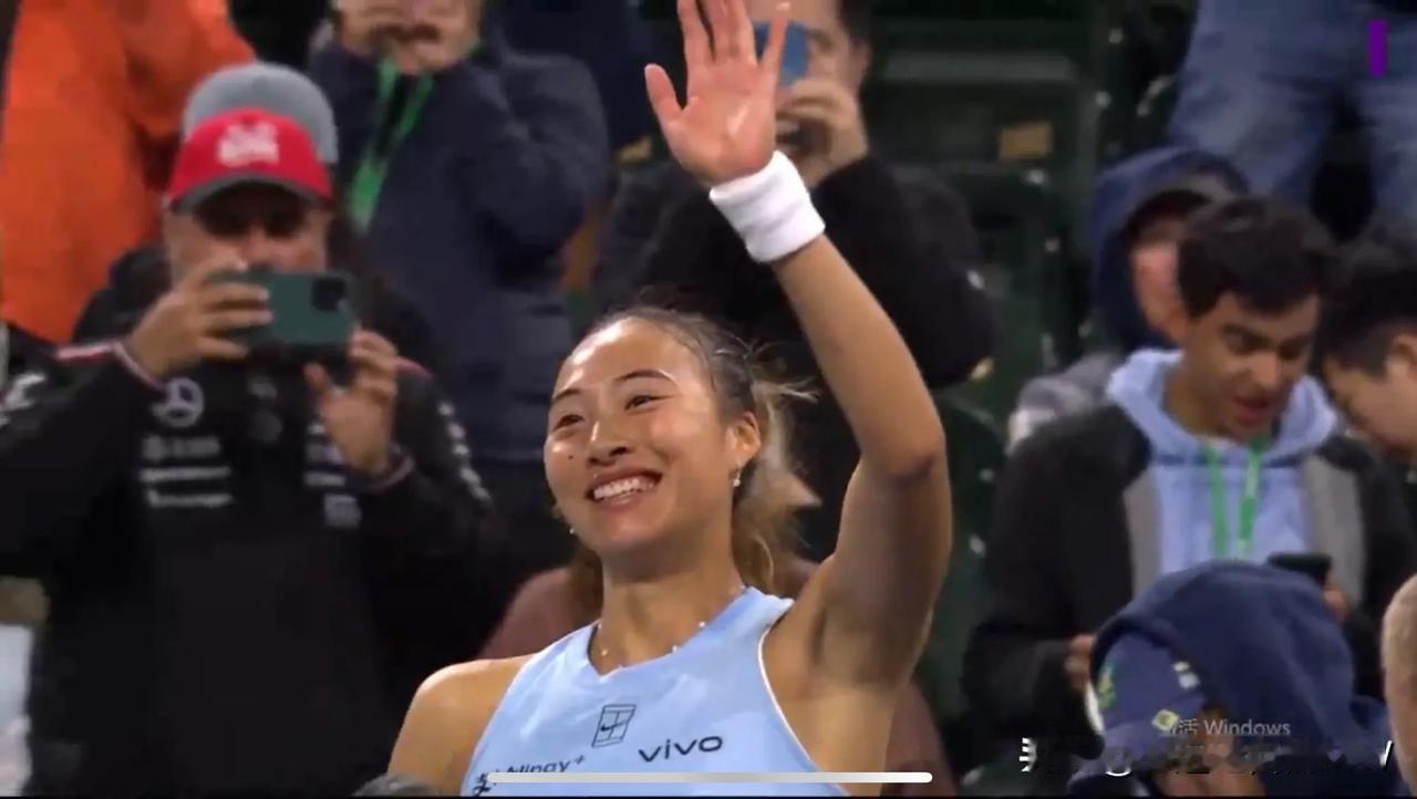 郑钦文晋级印第安维尔斯8强，再战斯瓦泰克

WTA1000印第安维尔斯站第四轮，