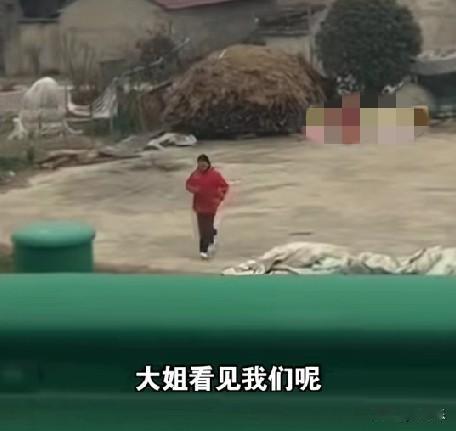 “大姐！大姐！”每次出门，弟弟妹妹都会从大姐门前经过，他们大声喊着大姐，看着大姐