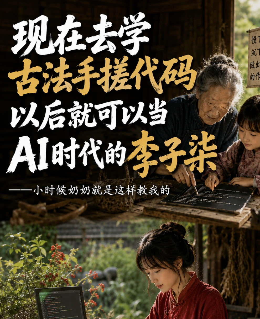 小时候奶奶就是这样教我的...